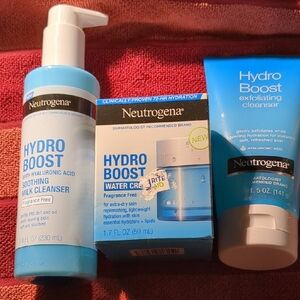 HYDRO BOOST: CLEANSER EXFOLIANT & WATER CREAM MOISTURIZER 🧴